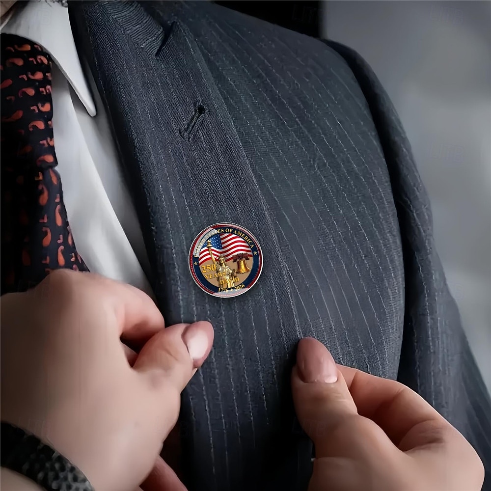 4 db-os amerikai 250. évfordulós hajtókatű 1776-2026 hazafias fehér sas szabadságharang emlékbross szuvenír hazafiaknak veteránok gyűjtők hátizsák dzseki dekoráció 2026 - $10.99 –P11