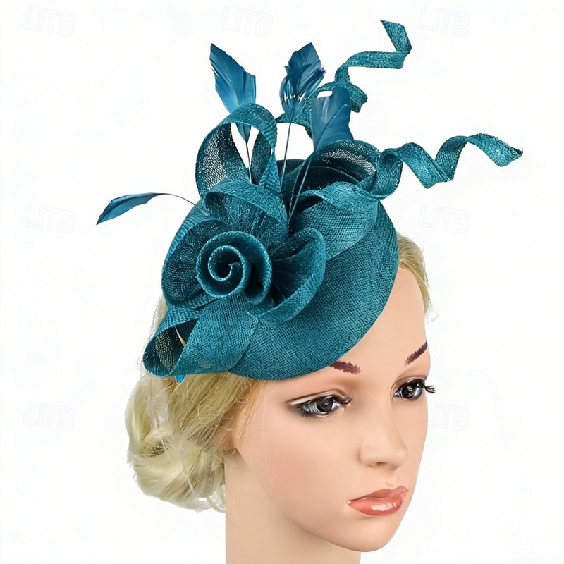 Fascinators Flax Wedding Birthday Vintage Cute With Tulle Headpiece Headwear 2026 - $22.99 –P6