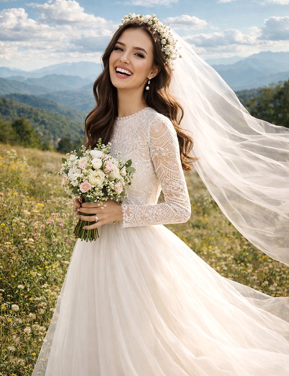 Abito da ballo Lunghezza alla caviglia Abiti da sposa Abito da sposa Vintage Anni 1940 / 1950 Piccoli Abiti Bianchi Manica Lunga Scollo Tondo Laurea Compleanno Raso Pizzo con Applicazioni Tinta unita del 2026 a $206.99 –P3