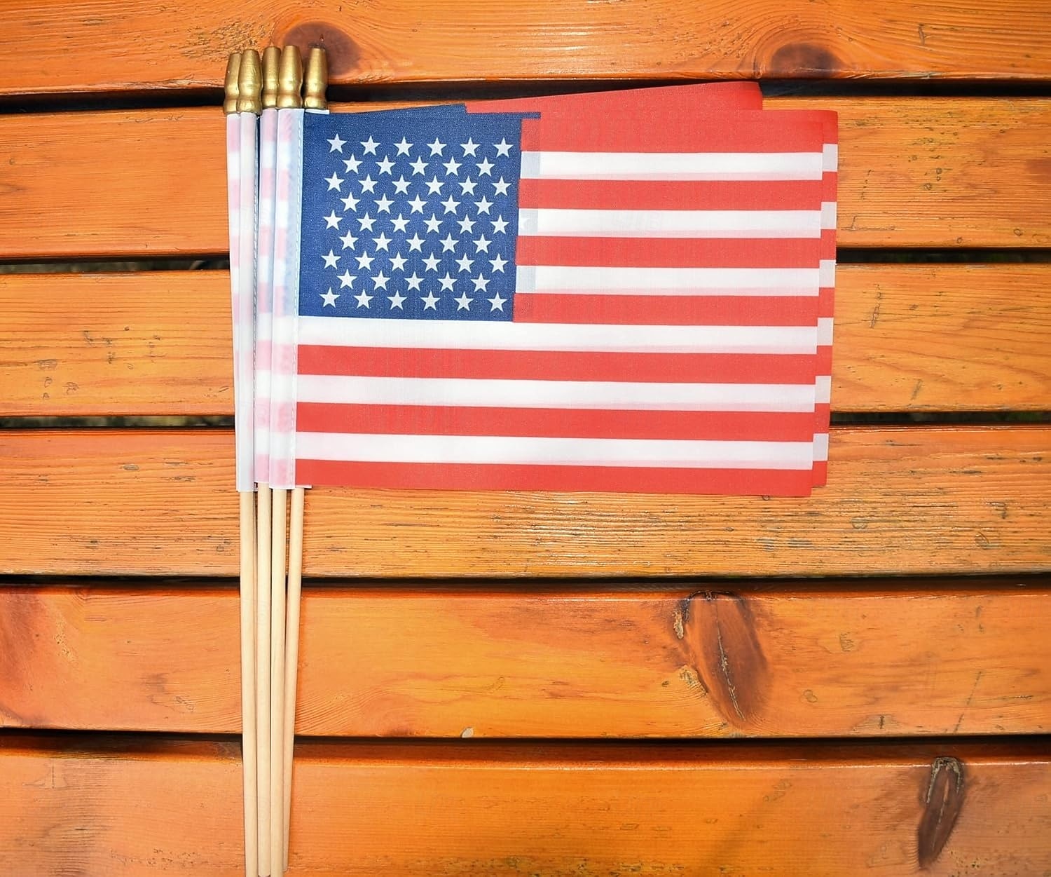 25Pack Small American Flag Mini Usa Flag On Stick Handheld Us Flag For ...