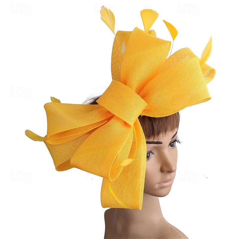 Fascinators Fabric Wedding Birthday Elegant Vintage Cute With Feather Bowknot Headpiece Headwear 2026 - $17.49 –P4