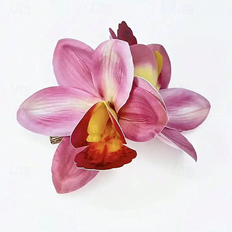 1st Dam Hårklo Hårklämma Till Utomhus Helgdag Festival Retro Handgjort Tyg Vit Rodnande Rosa Orange 2026 - $1.49 –P7