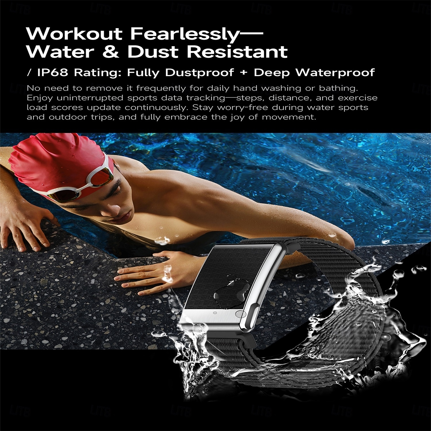 E900 שעון חכם 1.1 אִינְטשׁ חכמים שעונים צמיד חכם שעון חכם מד צעדים מזכיר שיחות מעקב שינה מותאם ל סמארטפון נשים המתנה ארוכה שיחות ללא מגע יד עמיד במים IP68 מארז שעון 46 מ"מ 2026 - $69.99 –P5