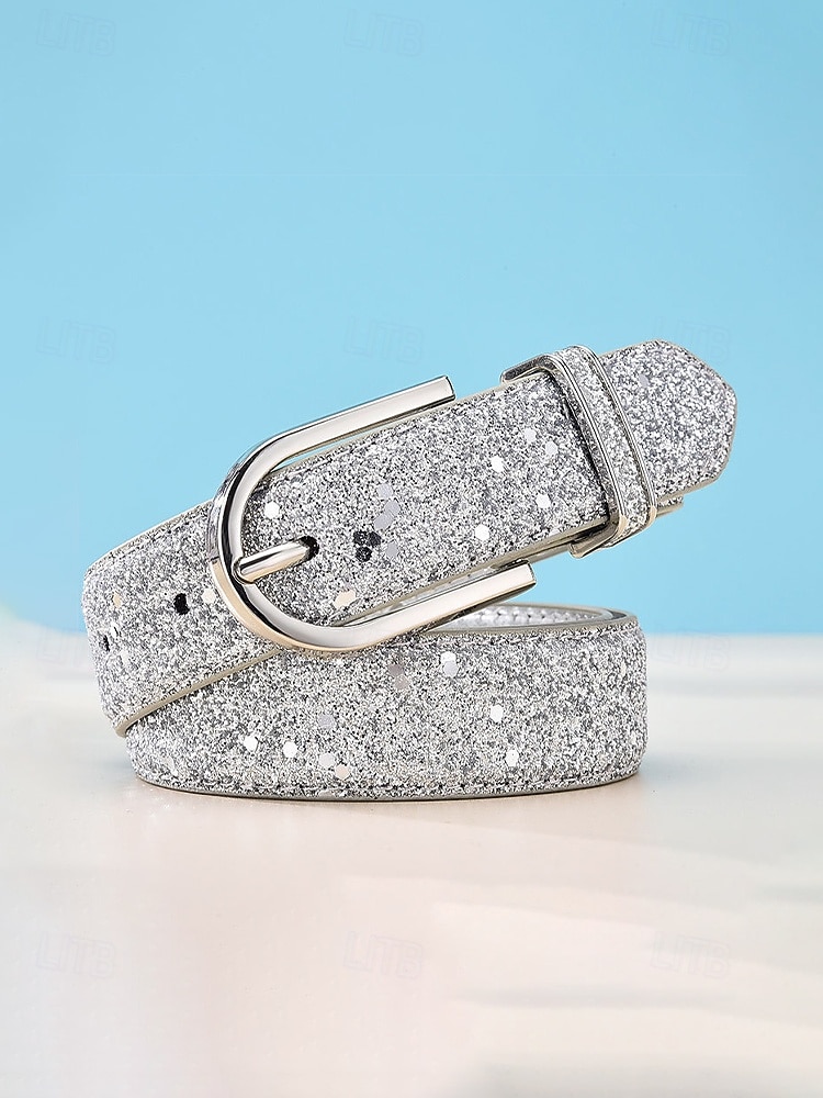 cintura da donna in similpelle, colori oro e argento, regolabile, accessorio elegante per abbigliamento casual quotidiano, viaggi e vacanze del 2026 a $11.99 –P5