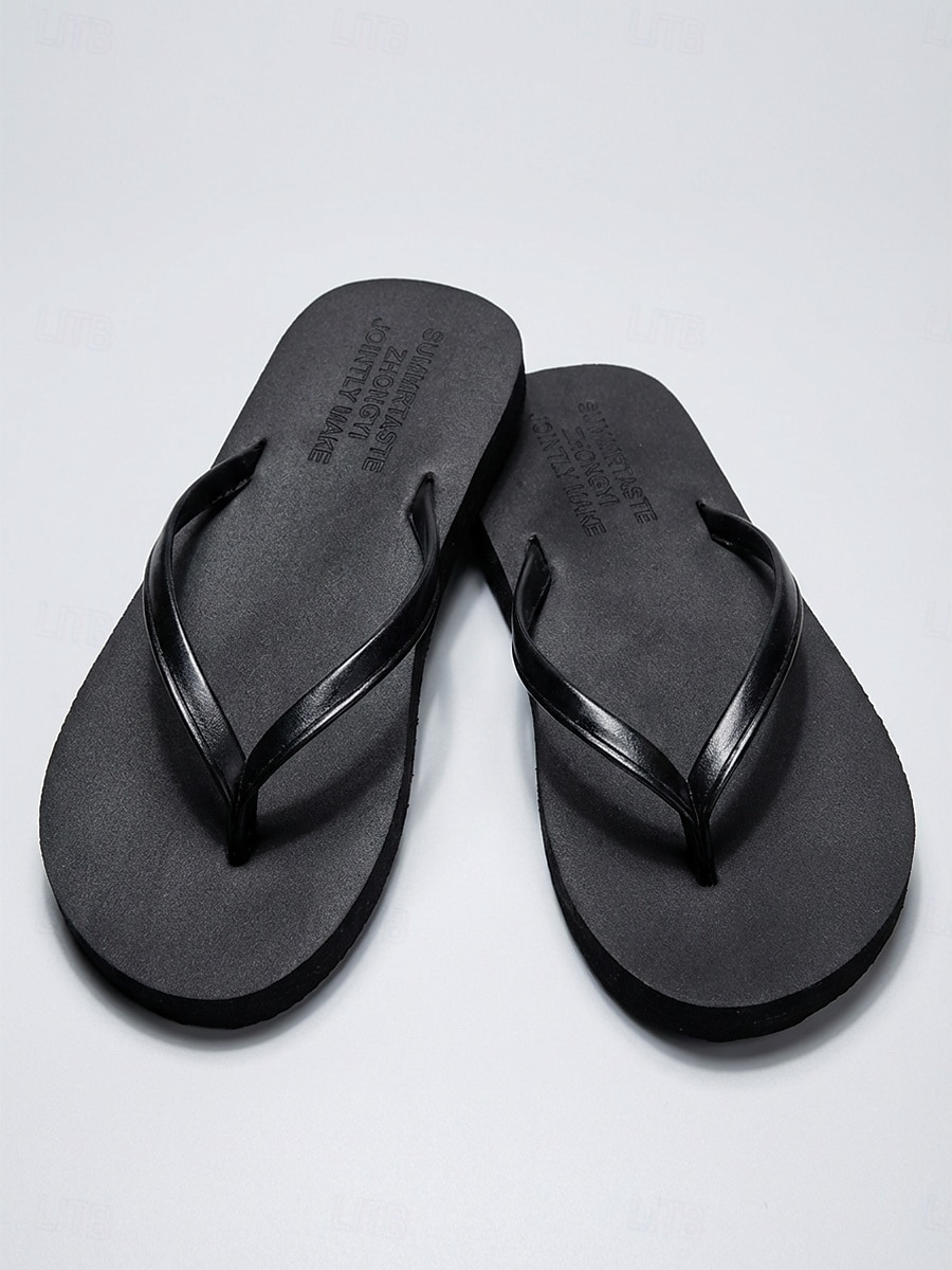Women's Brown Flip Flop Sandals - Comfortable Faux Leather Thong Flats for Beach Vacations, Summer Travel & Casual Outdoor Holidays 2026 - $18.99 –P2