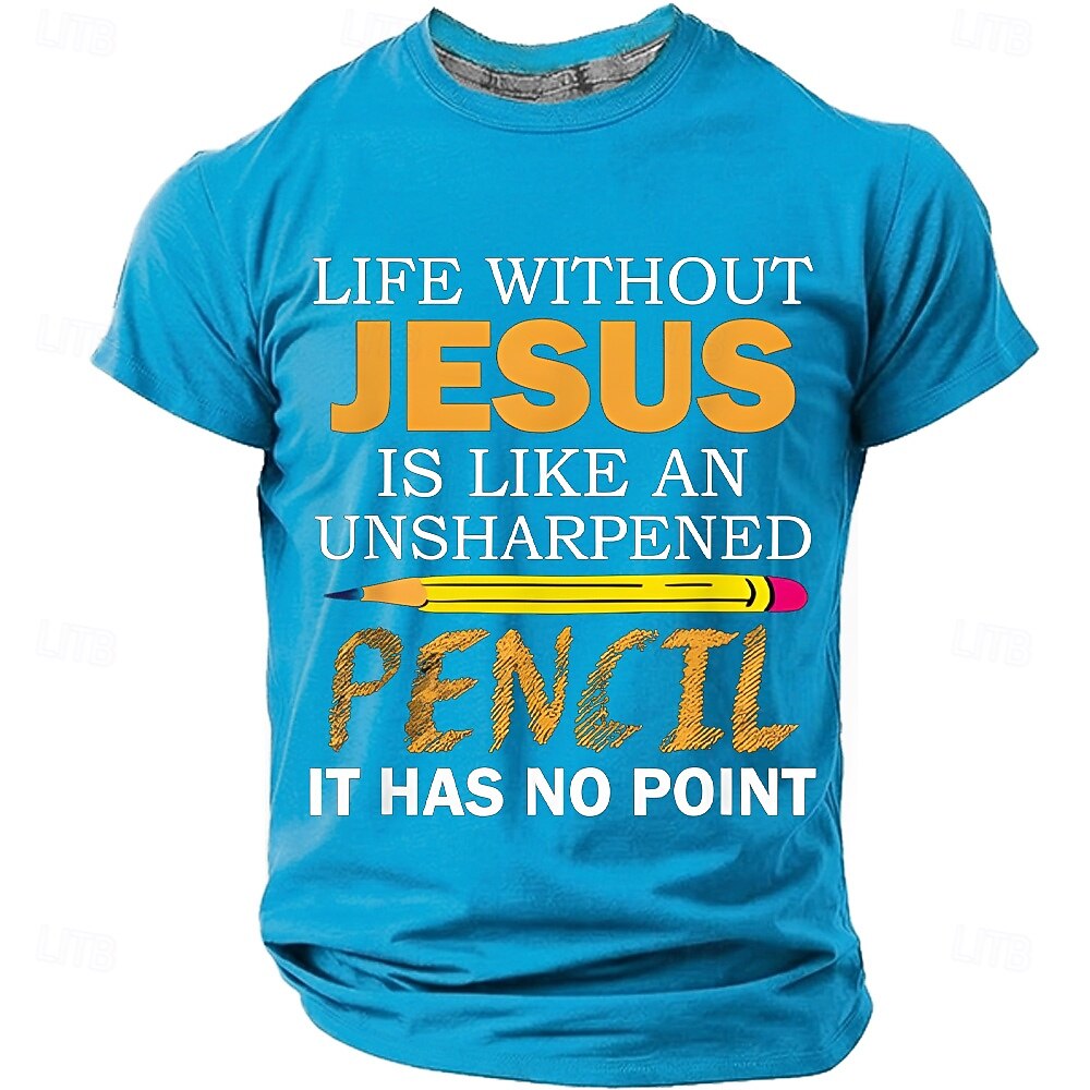 Men's Bible Life Without Jesus Is Like An Unsharpened Pencil It Has No ...