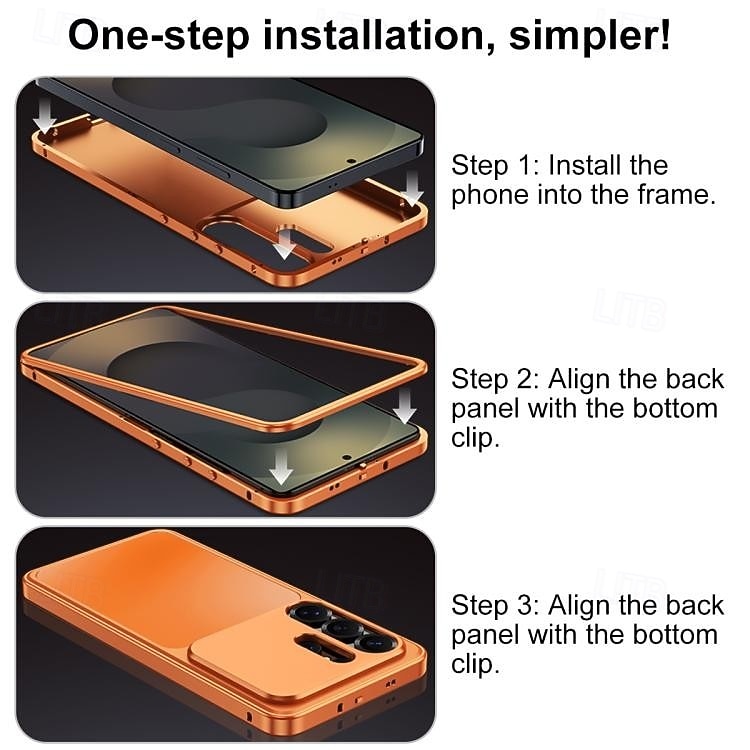 Phone Case For Samsung Galaxy S26 Ultra S25 Ultra S24 Ultra S23 Ultra Back Cover Detachable Magnetic Metal 2026 - $22.99 –P7