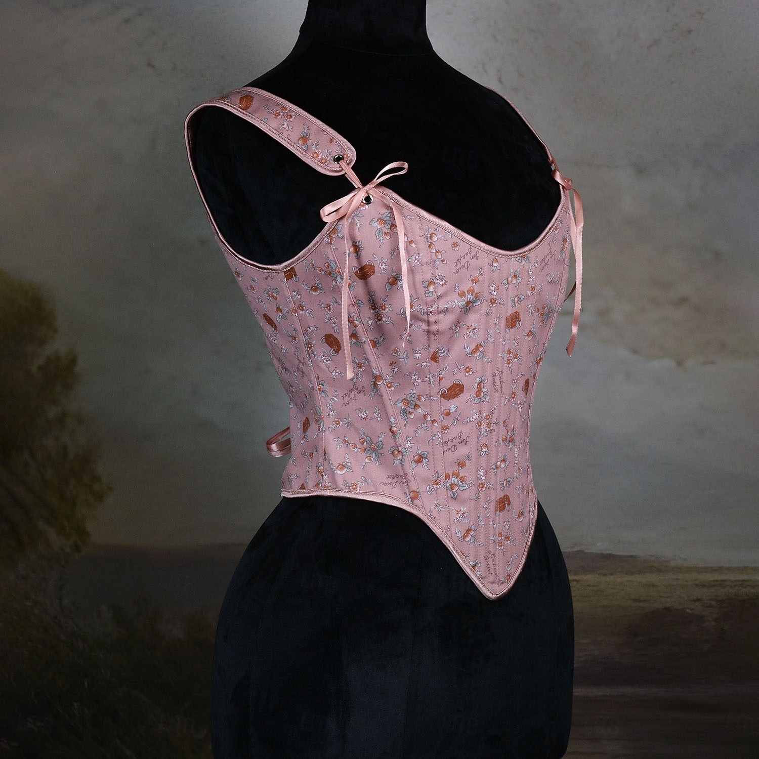 Kostymer i middelalderstil Renessanse Cottagecore Korsett Bodice Viking Bonde Blondér Blomstret Kostyme Dame Keltisk fantasi Halloween Karneval Ytelse LARP Ren Faire Voksne Korsett 2026 - $38.99 –P7