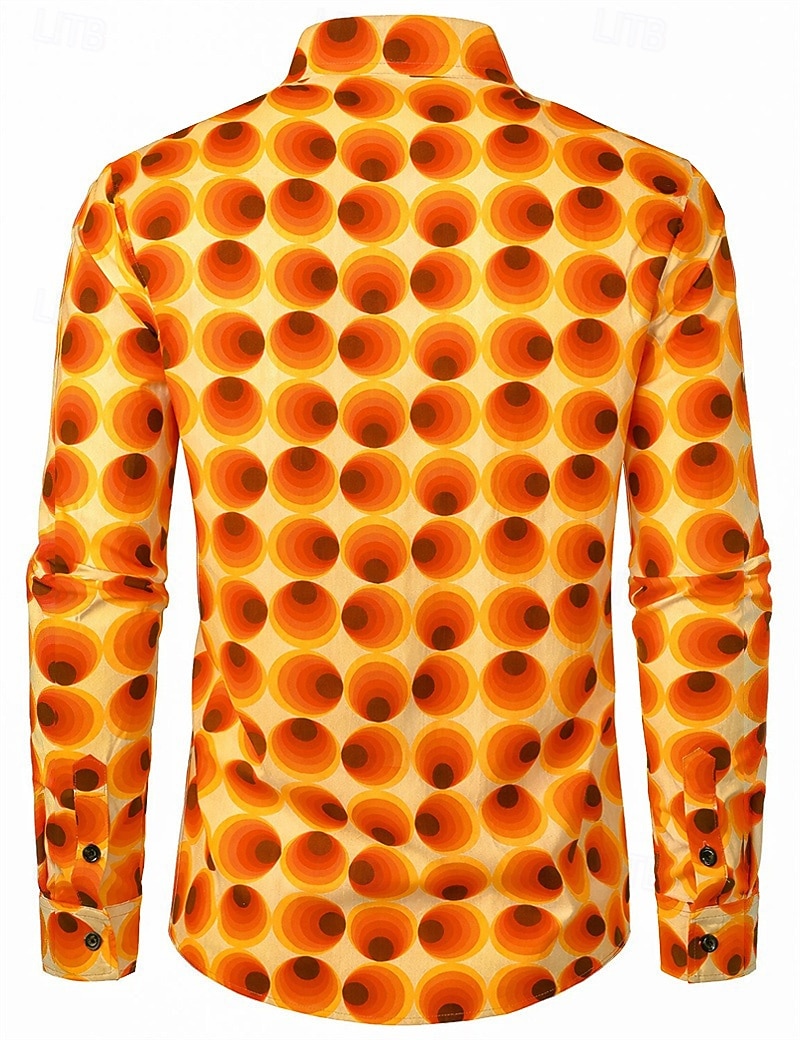Retrò Vintage Anni '70 Camicia Disco Geometrico Psichedelico Costume Per uomo Halloween Carnevale Festival Musicale Parata dell'Orgoglio Mese dell'orgoglio Adulti Camicia del 2026 a $27.99 –P8