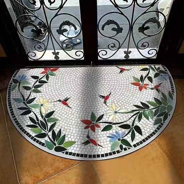 Tapete de entrada floral estilo americano, antiderrapante e resistente à sujeira, ideal para hall de entrada e corredor, fácil de limpar. de 2026 por $4.49 –P2