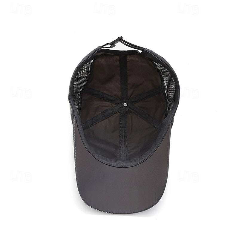 Basebollkeps Löparmössa Solhatt Unisex Holk Joggingkeps Grafisk Klassisk Solskydd Vindtät Värmeavledning för Tennis Baseboll Löpning Sommar Vår Mörkgrå Svart Vit 2026 - $11.49 –P9