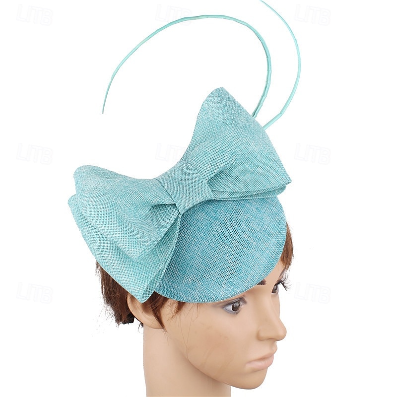 Fascinator Lino Matrimonio Elegante Vintage Carino Con Fiocco Copricapo Copricapo del 2026 a $34.99 –P5