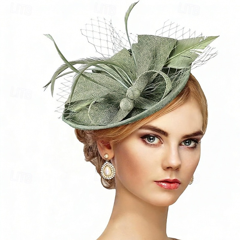 Fascinadores Linho Casamento Aniversário Vintage Estilo bonito Retro Com Penas Capacete Chapéu de 2026 por $16.49 –P8