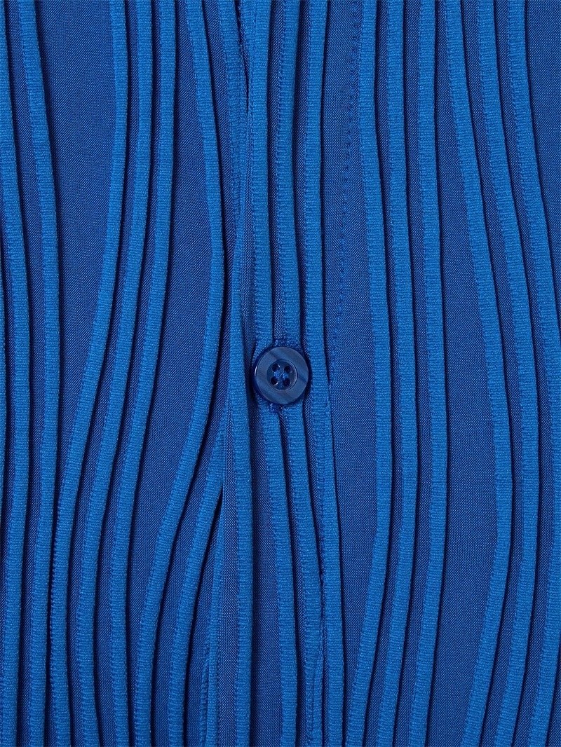 رجالي قميص قميص صيفي قميص غير رسمي زر حتى القميص قميص جاكار أزرق أسود أبيض أخضر كم قصير خطوط / أمواج قبة فضفاض مناسب للبس اليومي قماش الجاكار ملابس موضة كاجوال مريح 2026 - $21.99 –P2