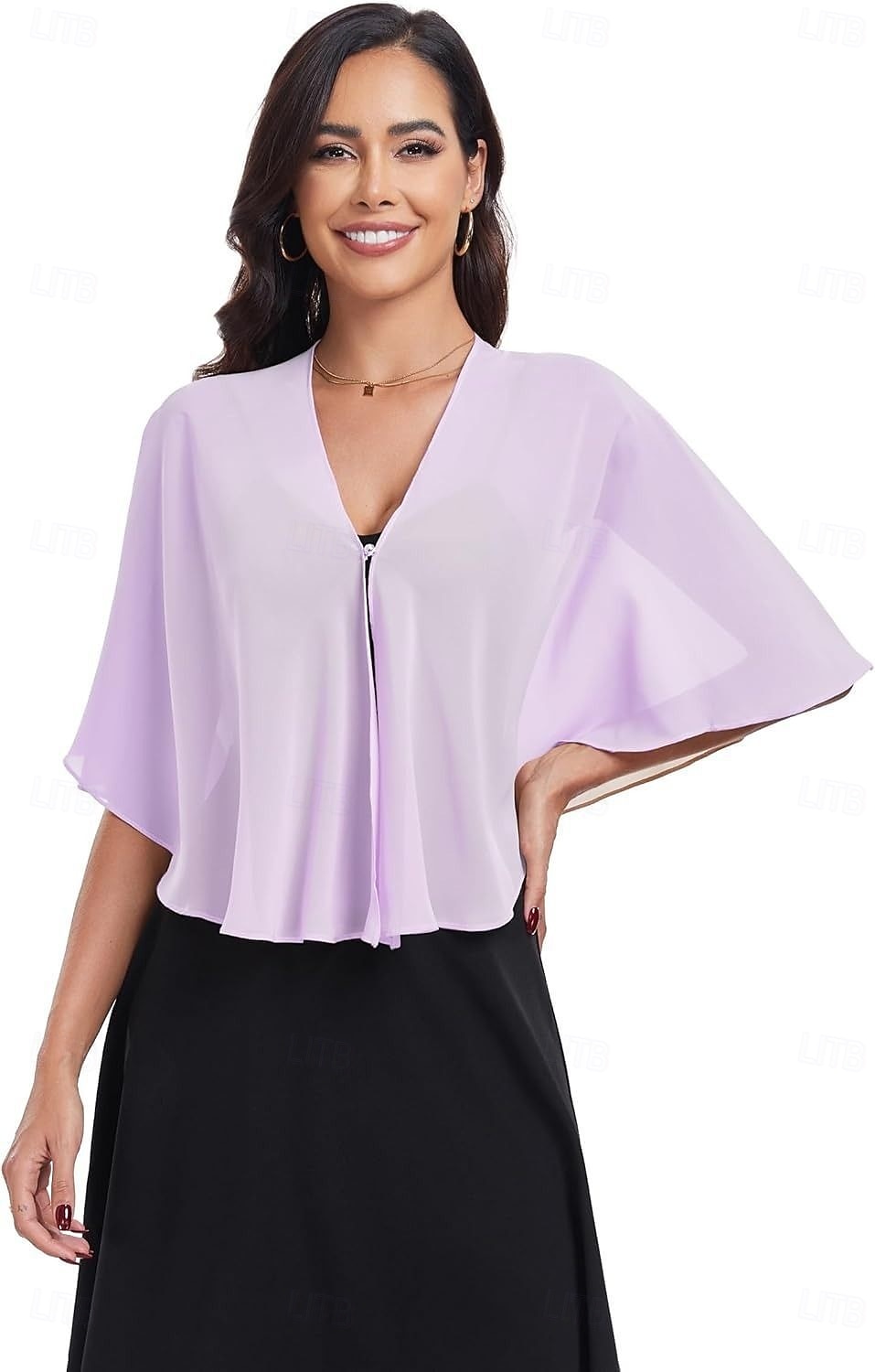 Women's Wrap Shrug Mother's Wraps Bridal's Wraps Wedding Guest 's Wraps Elegant Ladies Formal Style Sleeveless Chiffon Wedding Wraps With Pure Color For Daily Summer 2026 - $22.99 –P1