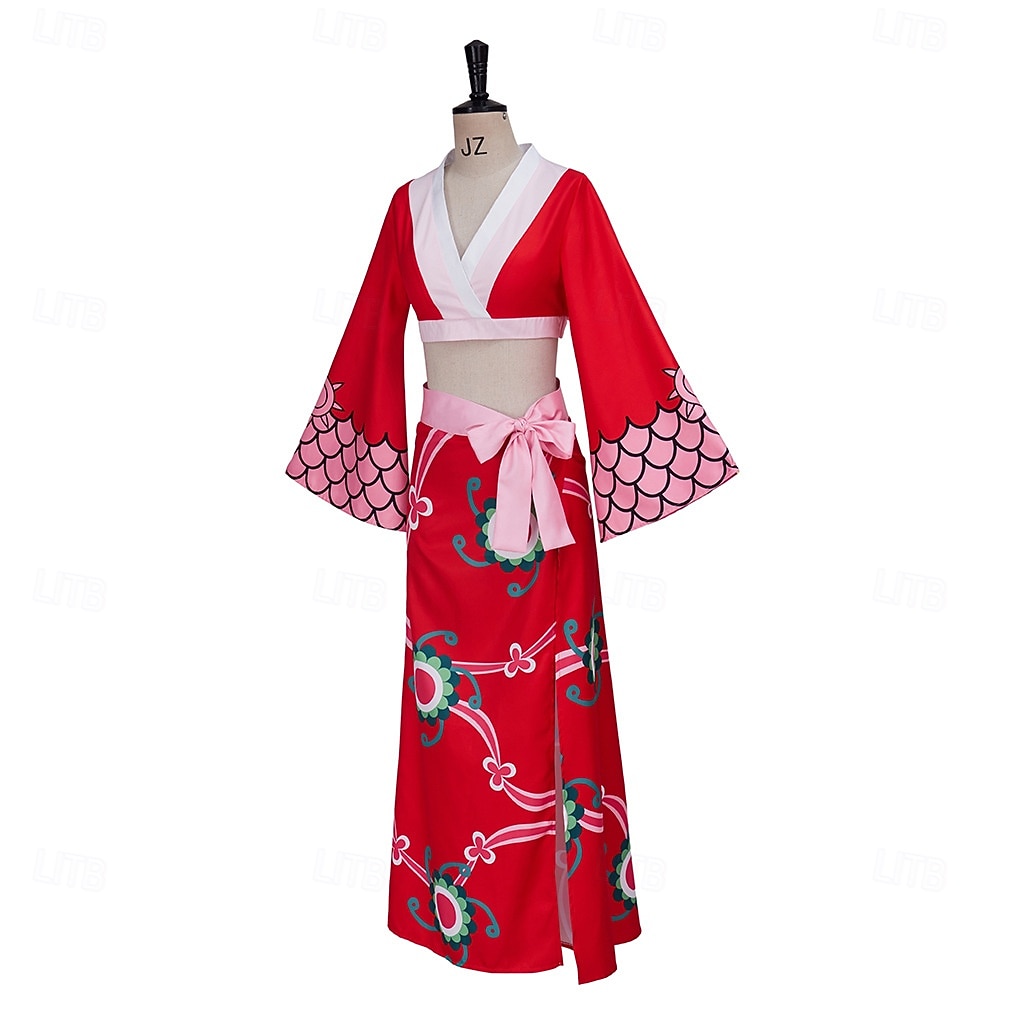 Ocean Adventurer Straw Hat Pirate Anime Dress Outfits Masquerade Cosplay Suits Halloween Vacation Anime Expo Costume For Women's Adults' 2026 - $42.99 –P3