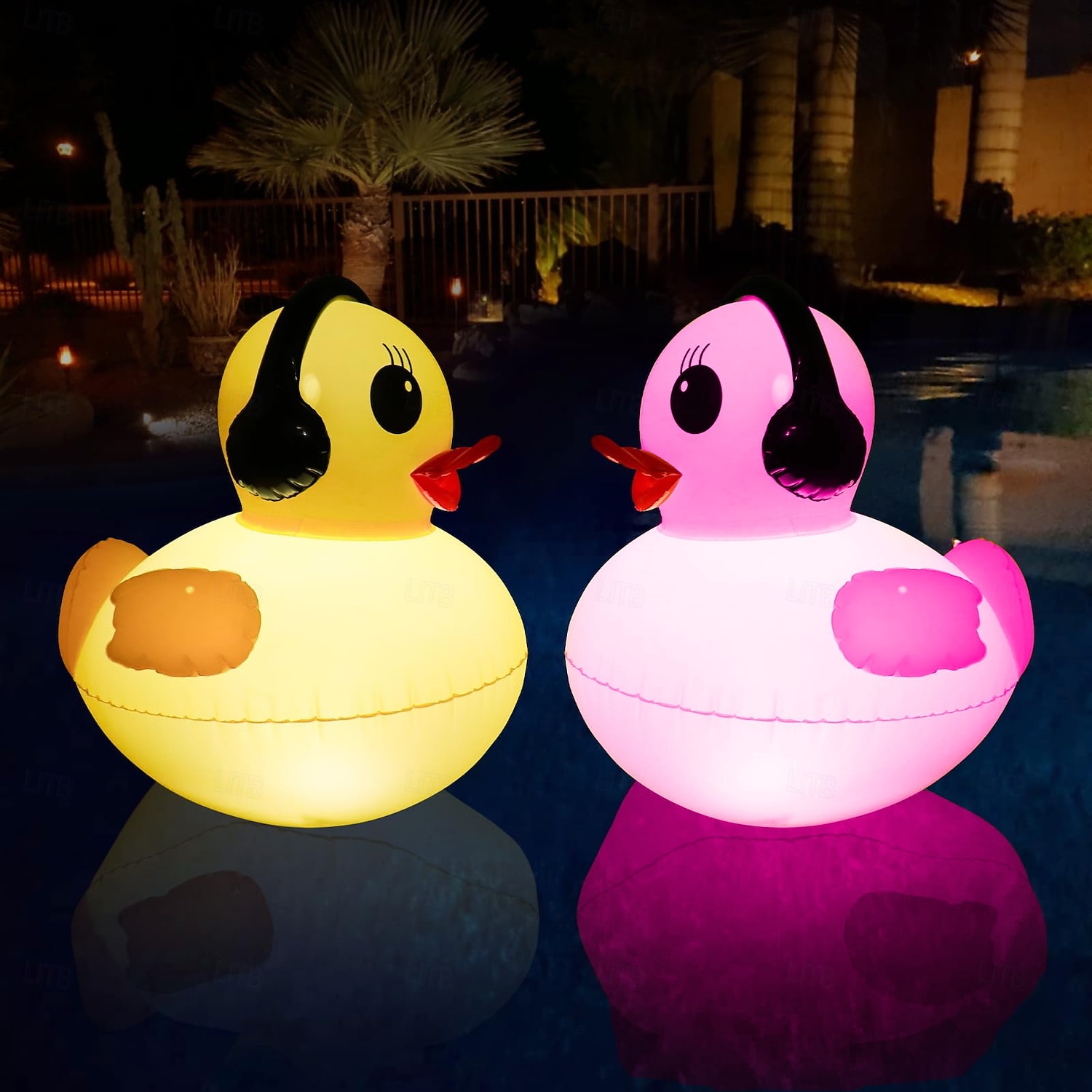 1 Pc Outdoor Solar Waterproof Inflatable PVC Duck Pool Light, Decorative LED Lamp for Garden, Yard, Lawn, Pond, Patio – Summer, Party & Beach Ambient Landscape Lighting 2026 - $30.99 –P1