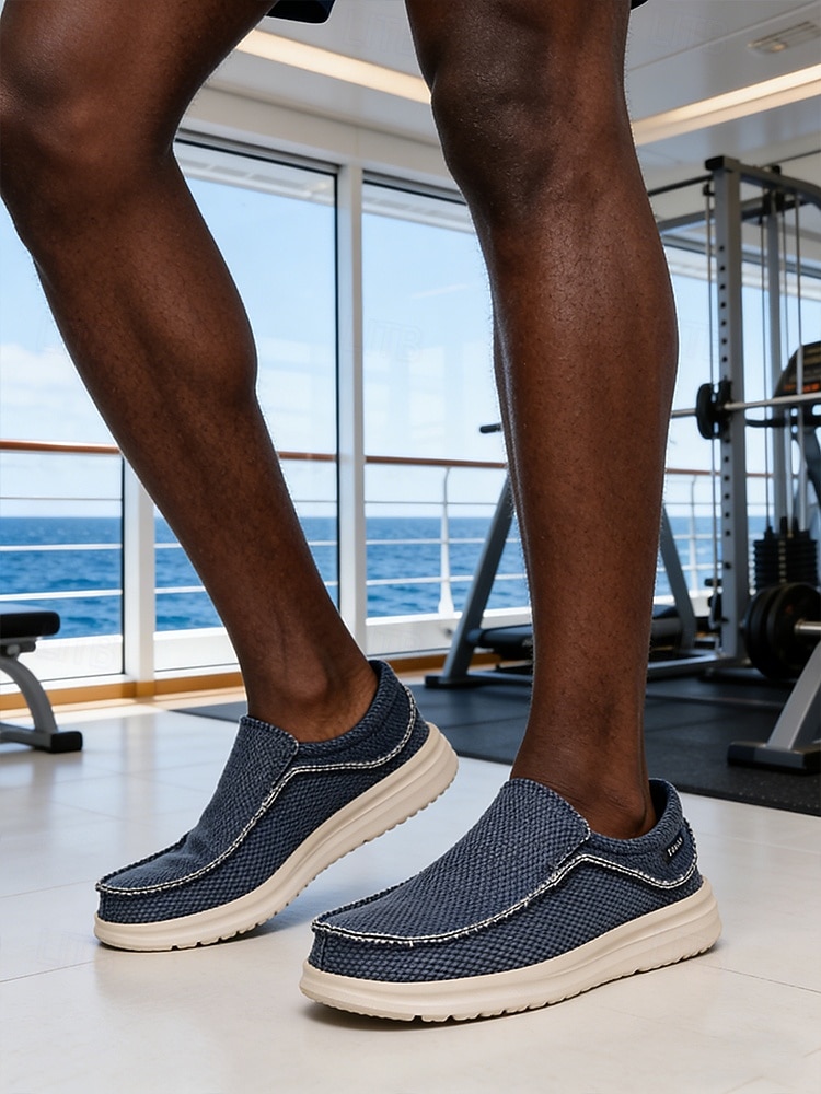 Men's Knit Slip-On Loafers – Lightweight Breathable Casual Shoes, Island & Cruise, Travel & Everyday Wear 2026 - $42.99 –P2