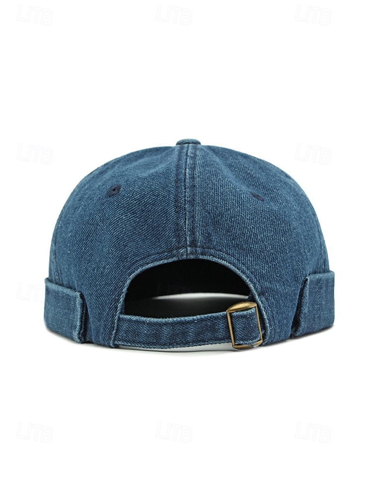 Vintage-Jeanskappe für Herren im Used-Look, mehrfarbig, verstellbare Passform, Retro-Stil, perfekt für Outdoor-Reisen, Freizeitkleidung, Sommer und andere Freizeitaktivitäten 2026 - $11.99 –P11