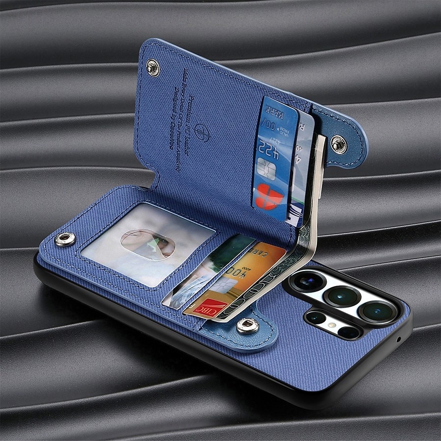 telefon fodral Till Samsung Galaxy S26 S26 Plus S26 Ultra Skal med stativ Ringhållare Ringspänne Kontor / företag TPU PU läder 2026 - $17.99 –P14
