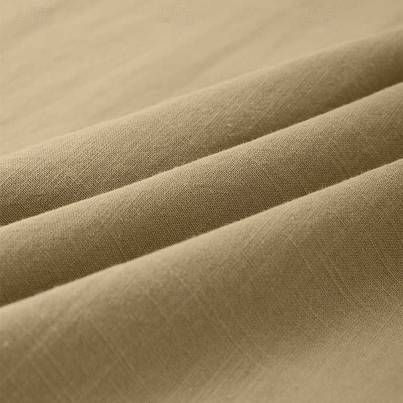 Herre Linskjorte Sommerskjorte Uformell skjorte Skjorte med bandkrage عادي Avslappet Strand Svart+Grå+Grønn Svart+Hvit+Grå svart+hvit+grønn svart+khaki+grønn Kortermet Høy krage Vår sommer Sommer Klær 2026 - $44.99 –P5