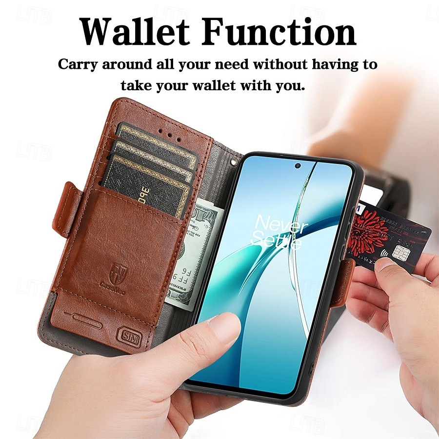 Phone Case For Samsung Galaxy S26 S26 Plus S26 Ultra Wallet Case Flip Cover with Wrist Strap Kickstand Retro TPU PU Leather 2026 - $15.99 –P2