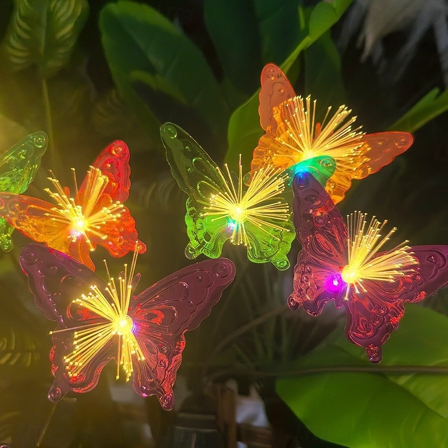 2026年 ソーラーライト バタフライガーデンデコレーション 揺れるソーラーバタフライライト 屋外用 ガーデンパティオ ヤードポーチ クリスマス 花壇 デコレーション 家へのギフト  コレクション – $28.79 –P1