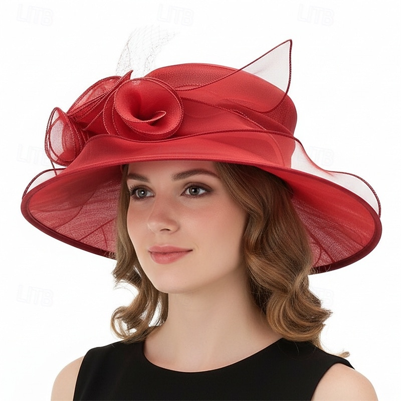 Derby Cappello Cappello da chiesa Cappello Kentucky Derby Gentildonna Nobildonna Costume Per donna Derby Ascot Festival delle corse di cavalli Adulti Cappello Primavera & Estate del 2026 a $20.99 –P8