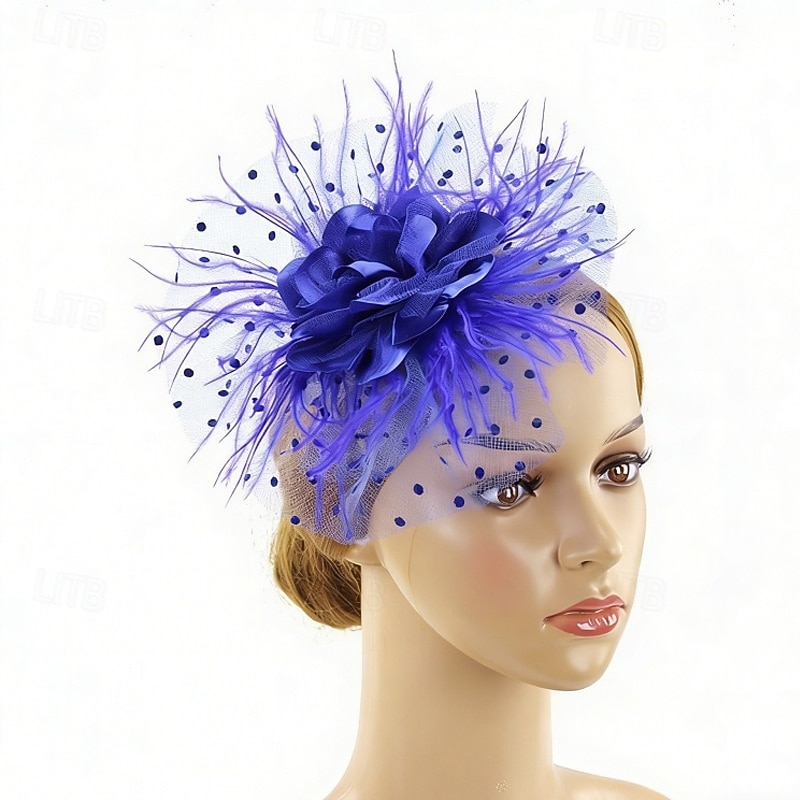 Γοητευτικά Φτερό Γάμου Γενέθλια Βίντατζ χαριτωμένο στυλ Ρετρό Με Φτερό Ακουστικό Καπέλα 2026 - $17.49 –P3