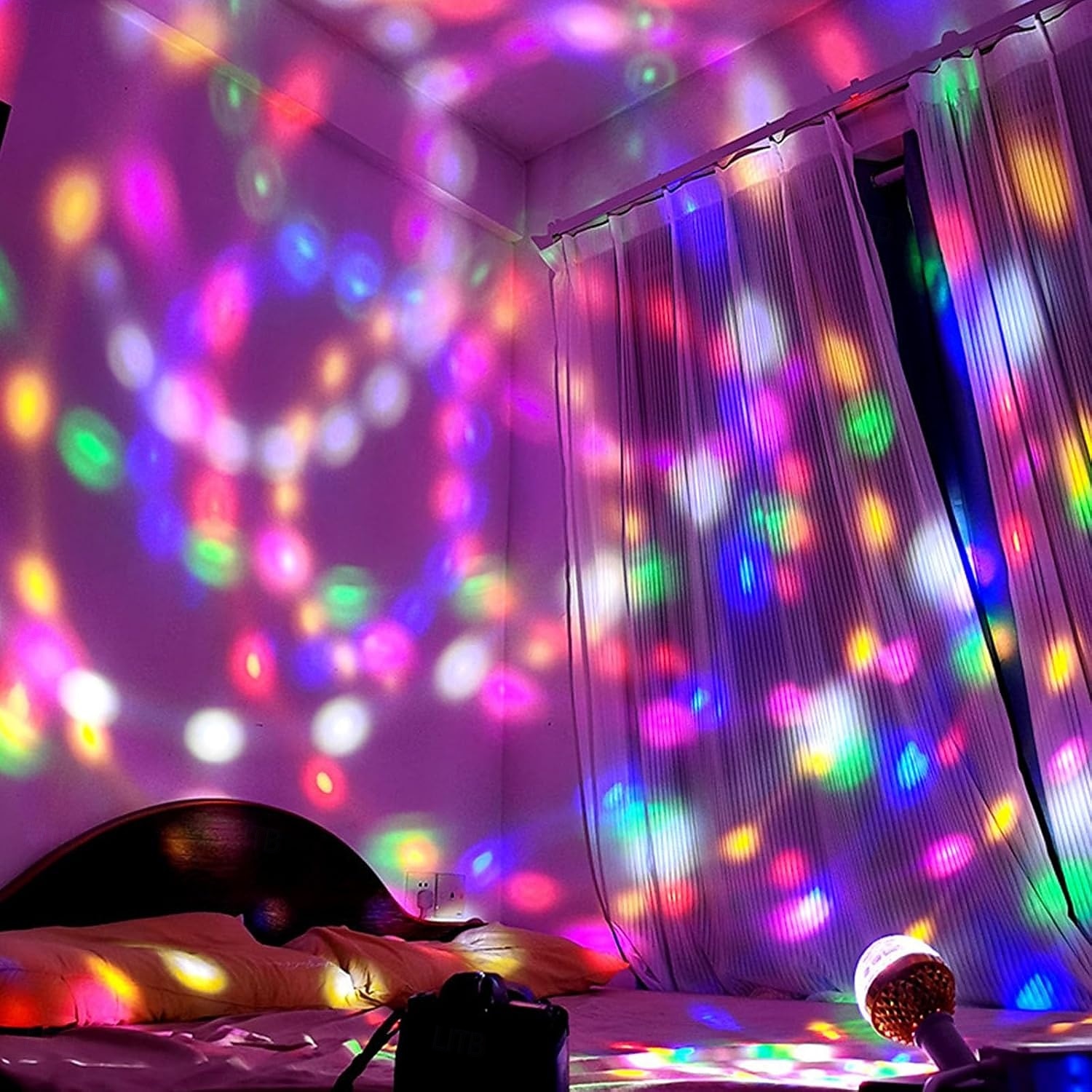 csillagos autótető-világítás, 360°-ban állítható csillagos éjszakai fény 6 fénykombinációval, 2 az 1-ben hordozható USB autós mennyezeti belső világítás autókhoz/hálószoba dekorációkhoz/bulihoz 2026 - $17.99 –P1