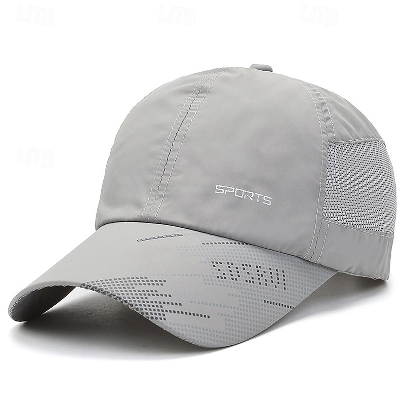 Basebollkeps Löparmössa Solhatt Unisex Holk Joggingkeps Grafisk Klassisk Solskydd Vindtät Värmeavledning för Tennis Baseboll Löpning Sommar Vår Mörkgrå Svart Vit 2026 - $11.49 –P4