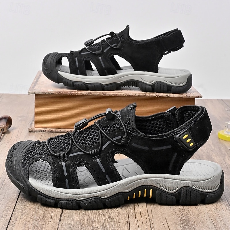 Sandálias masculinas para atividades ao ar livre, com design durável e respirável, tiras ajustáveis e sola antiderrapante. Perfeitas para caminhadas, atividades aquáticas, férias na praia e uso casual no verão. de 2026 por $54.99 –P10