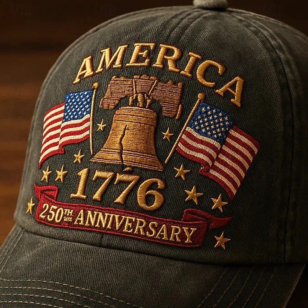 Муж. Шляпа к 250-летию США Бейсболка Шляпа от солнца Шляпа дальнобойщика Белый Темно синий Полиэстер С принтом Мода На каждый день Патриот Повседневные Для улицы Буквы Американский флаг 2026 - $15.49 –P6