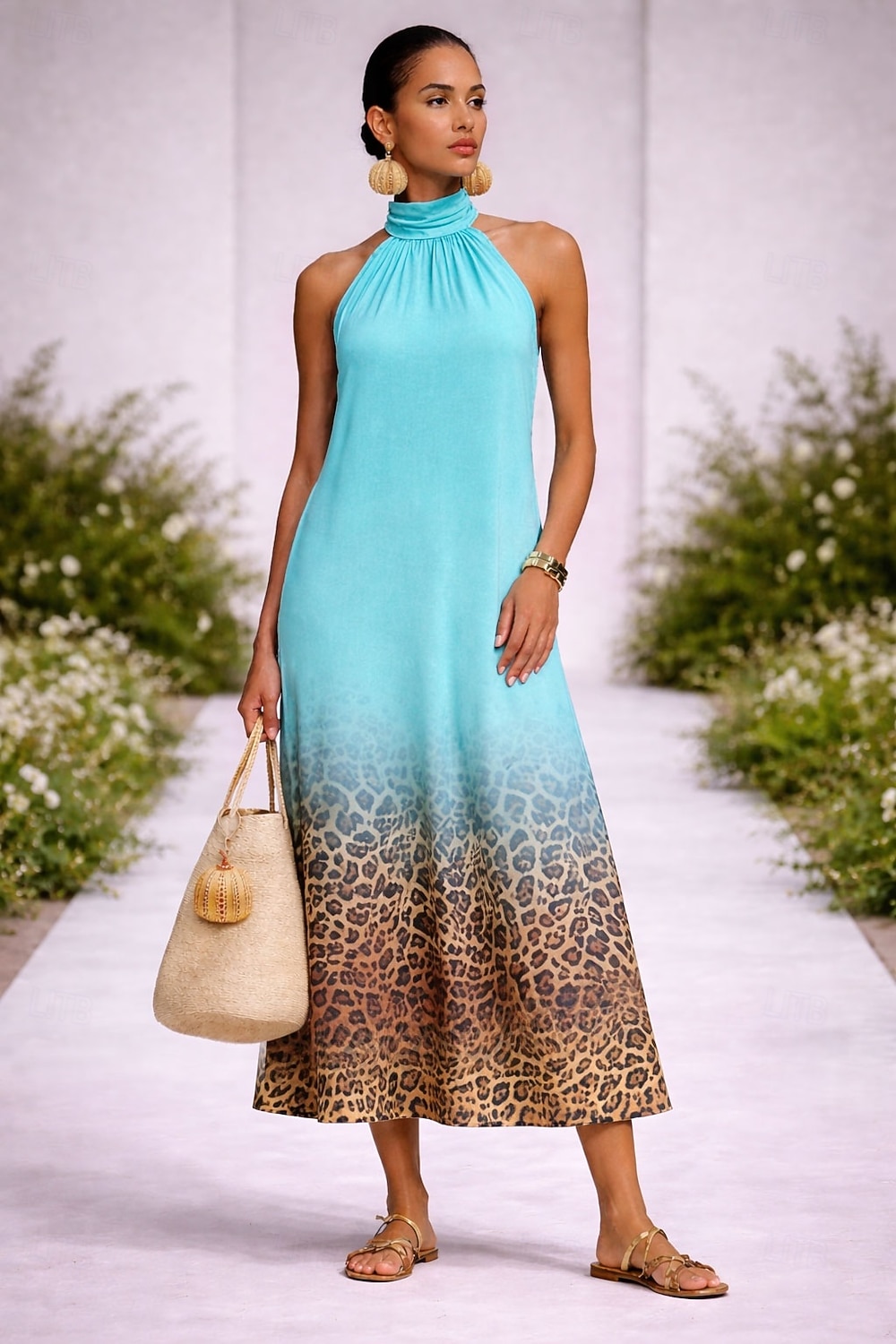 Γυναικεία Φόρεμα μέχρι το γόνατο Καθημερινό φόρεμα Φορέματα σιφόν Φόρεμα ριχτό από τη μέση και κάτω Boho Chic Φορέματα Βοημία Διακοπές Τροπικό Παραλία Αργίες Ημερομηνία Κανονικό Ombre Γραφική Λεοπάρ 2026 - $39.99 –P1