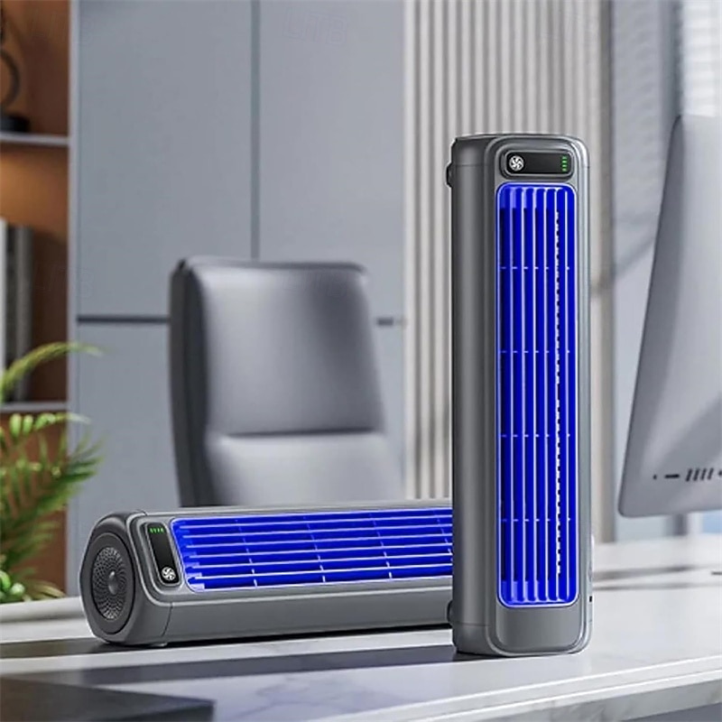 Aire acondicionado portátil, ventilador enfriador de aire personal de 3 velocidades para dormitorio, oficina, hogar y cocina, enfriador evaporativo silencioso de escritorio/torre, recargable por USB. 2026 - $56.99 –P3