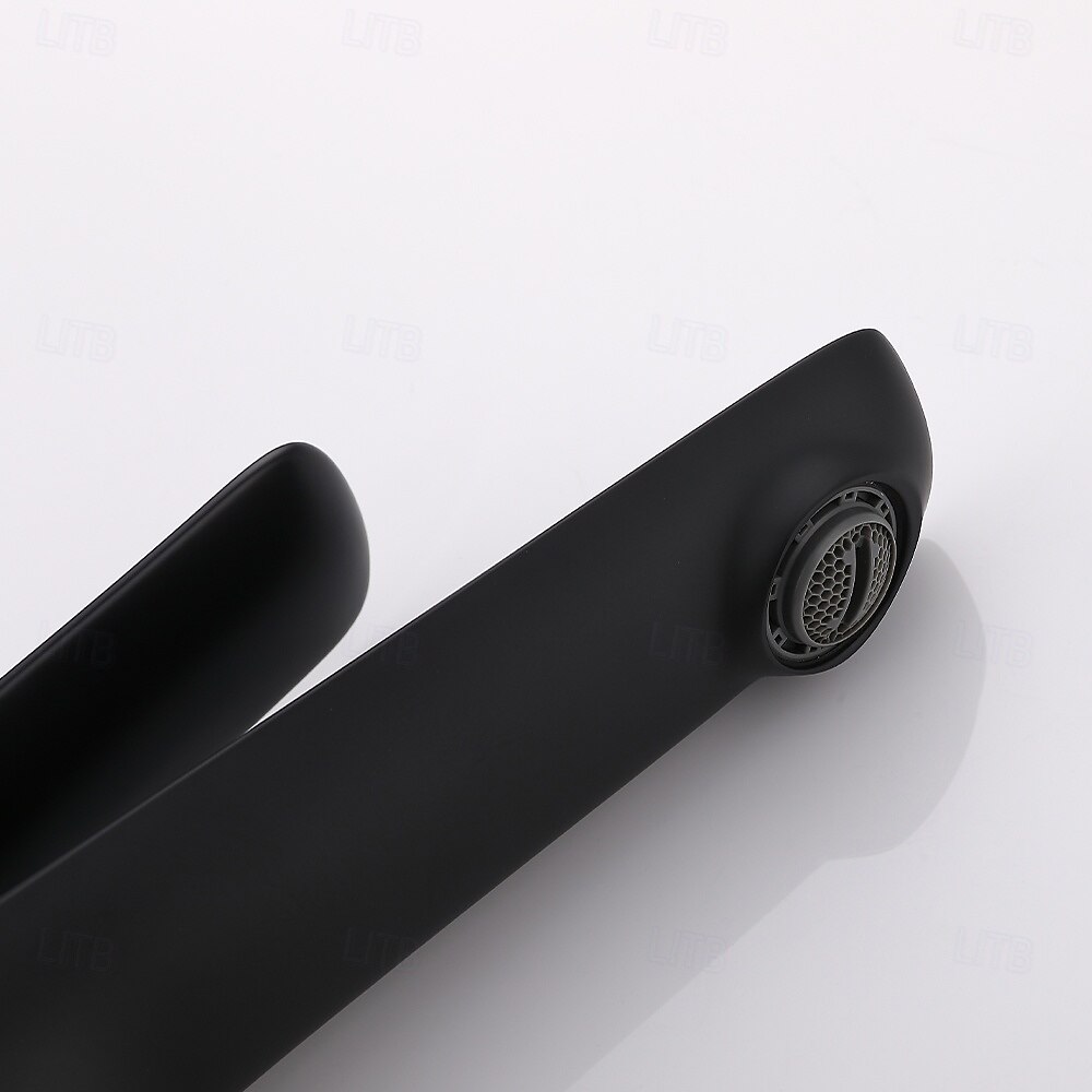 Классический однорычажный смеситель для раковины в ванной комнате с гальваническим покрытием, однорычажный, с одним отверстием, черного цвета. 2026 - ₩327234 –P6