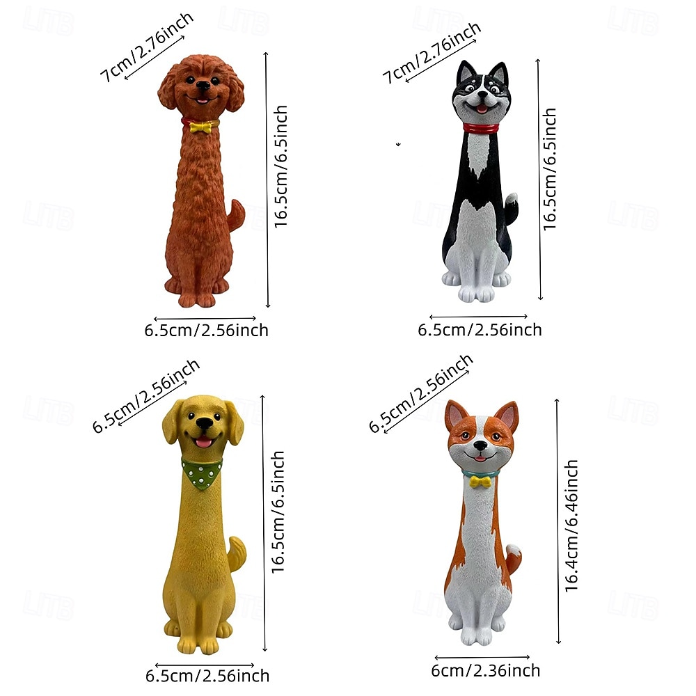 Handgemaakte, originele vaas in de vorm van een hond, gemaakt van hars, als tuindecoratie. Een schattige bloempot in de vorm van een hond, geschikt voor vetplanten, of als decoratie voor binnen, 2026 - $21.99 –P2