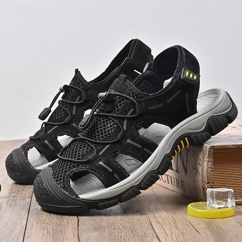 Sandálias masculinas para atividades ao ar livre, com design durável e respirável, tiras ajustáveis e sola antiderrapante. Perfeitas para caminhadas, atividades aquáticas, férias na praia e uso casual no verão. de 2026 por $54.99 –P8