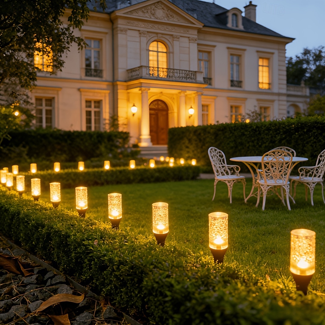 1 szt. zewnętrzna lampa solarna w kształcie bańki, wodoodporna IP65, diody LED 10/20, dekoracyjna lampa LED do ogrodu, podwórka, ścieżki, trawnika, patio, gospodarstwa, oświetlenia krajobrazowego 2026 - $21.99 –P8