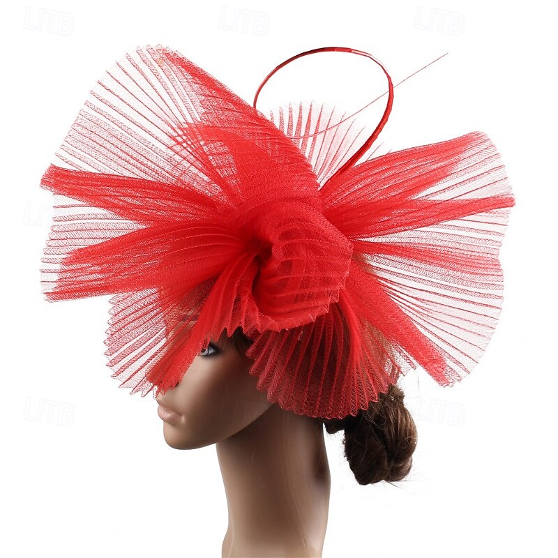 Fascinators Poliéster Boda Cumpleaños Vintage Estilo lindo Retro Con Tul Celada Sombreros 2026 - $22.99 –P9