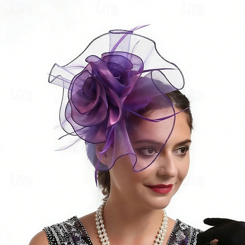 Fascinators Feather Wedding Birthday Elegant Vintage Cute With Feather Flower Headpiece Headwear 2026 - $11.49 –P3