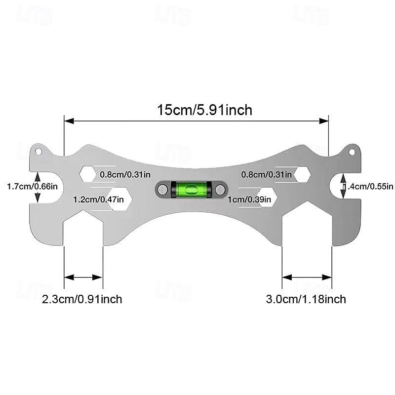 universal krannøkkel dusjnøkkel 9mm 12mm 14mm 17mm 23mm 30mm skrue mutteråpninger med vater for dusjreparasjon baderomsslange rørleggerarbeid fjerning servantkran avløp vask verktøy 2026 - $9.99 –P5