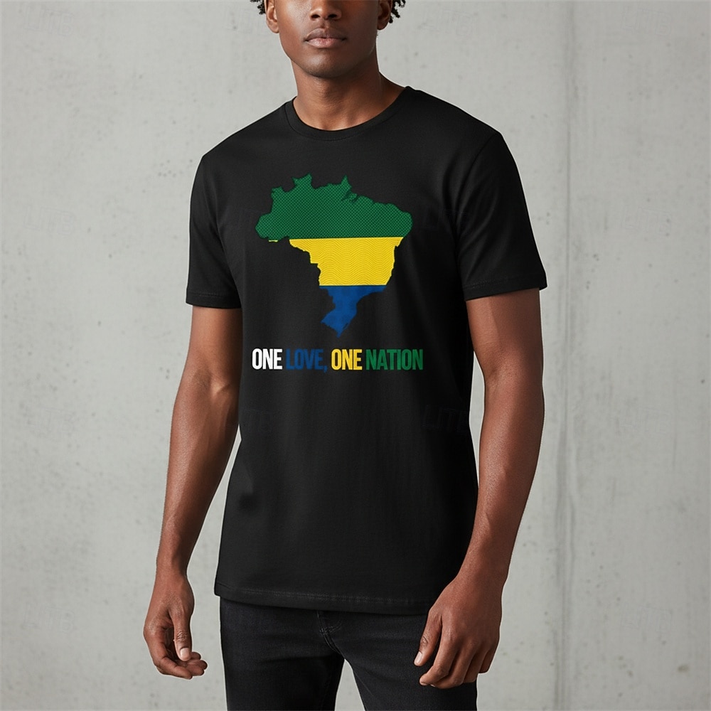 World Soccer Match 2026 Outfits Graphic Tee Football Brazil Inspired Patriotic T-shirt Sleeve for Unisex Adults' 3D Print  for Party Sports Outdoor 2026 - $18.99 –P4