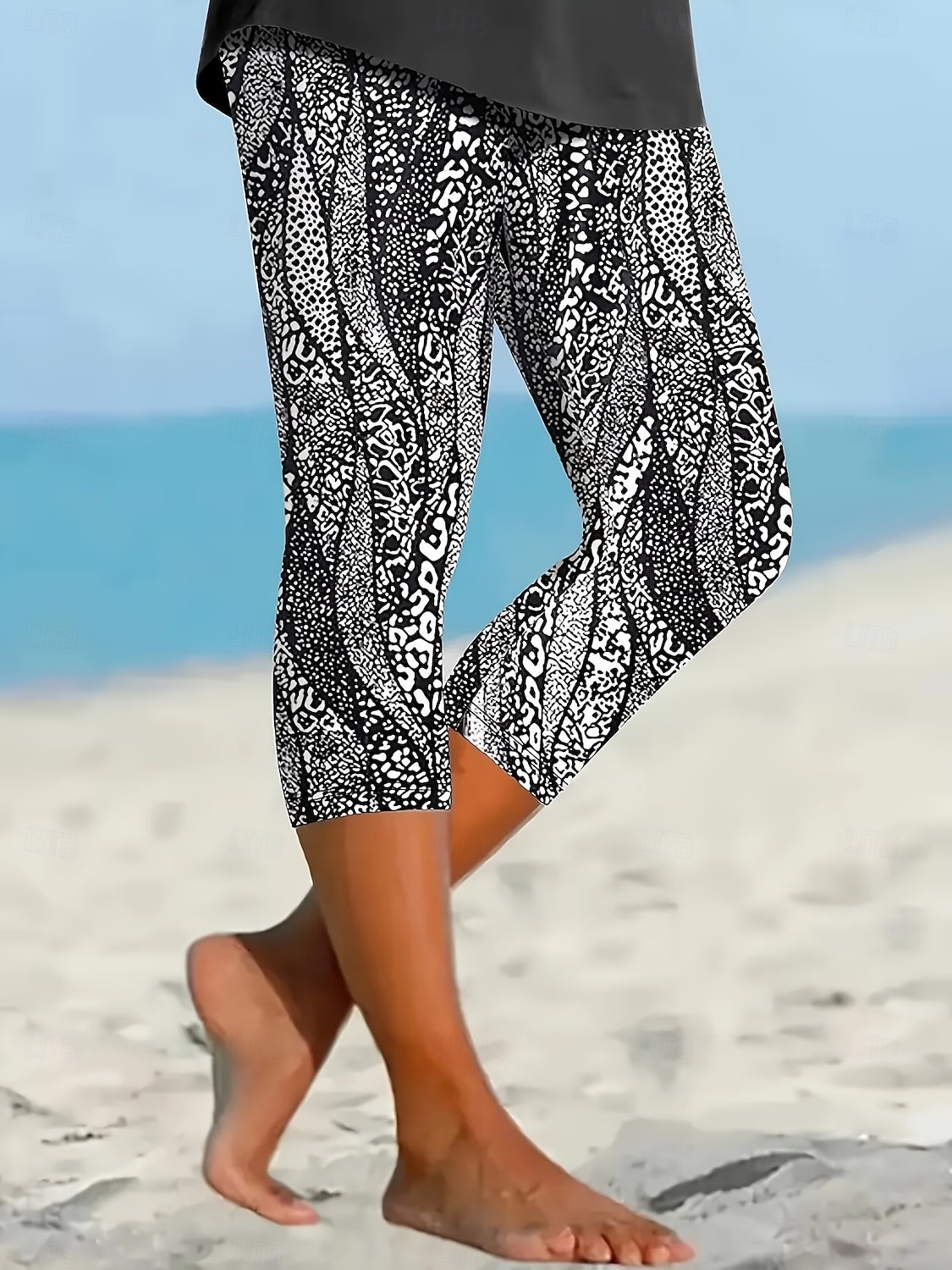 Per donna Chinos Leggings Vacanza Streetwear Casual Capri Vita Alta Floreale Grafico Stampa Comodità Morbido Confortevole Elasticizzato Casuale Quotidiano All'aperto Nero Estate Primavera Autunno del 2026 a $20.99 –P1