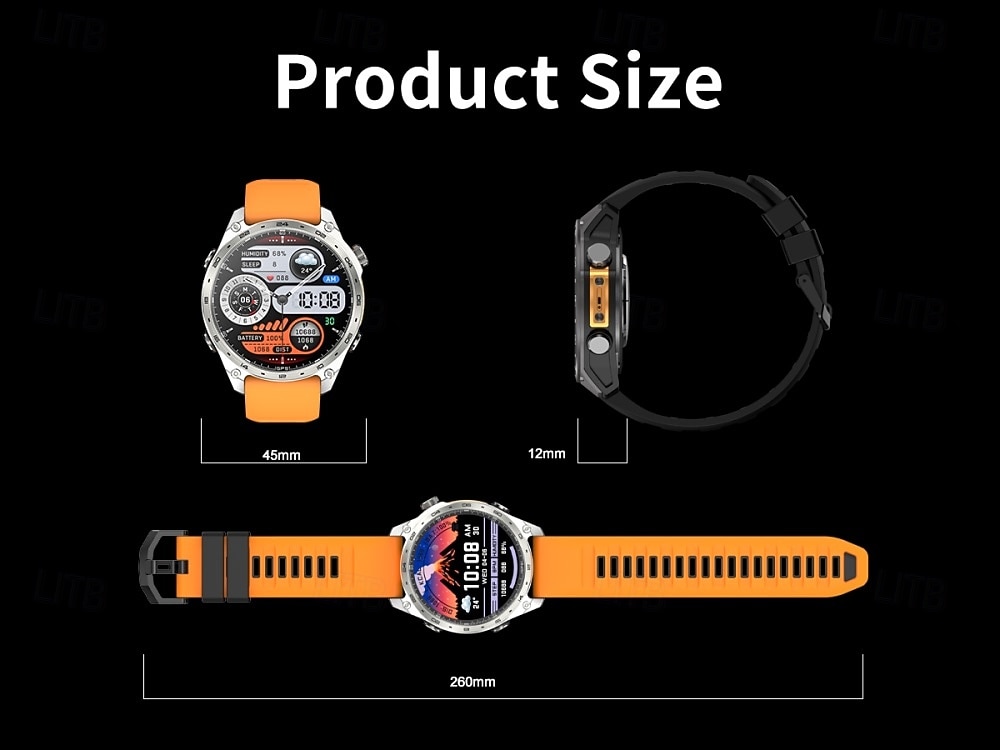 Smartwatch da uomo Amolde HD300 Pro con GPS, mappe offline, memoria da 4 GB, registratore, torcia, sport all'aria aperta, barometro, altimetro e bussola. del 2026 a $97.99 –P17