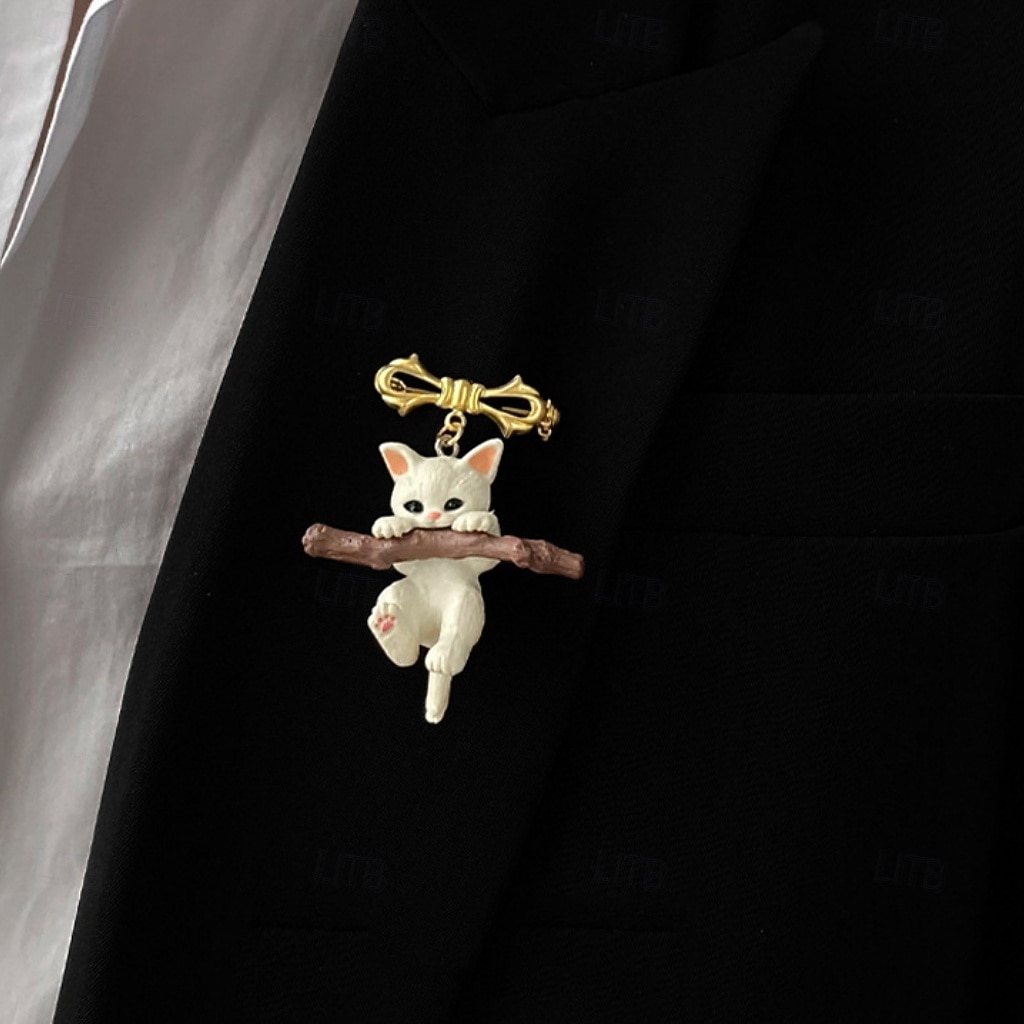 Unisex 1ks Manžetové knoflíčky Pryskyřice a kov Brože Ležérní Denní Elegantní Módní Stříbrná Zlatá 2026 - $2.99 –P1