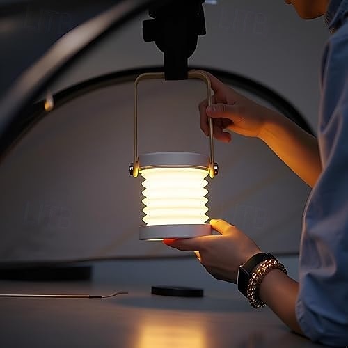 Portable LED Lantern Light USB Rechargeable Outdoor Camping Light, Dimmable Atmosphere Lamp for Home Decor, Unique Birthday Gifts for Women Mom Friends 2026 - $30.99 –P7