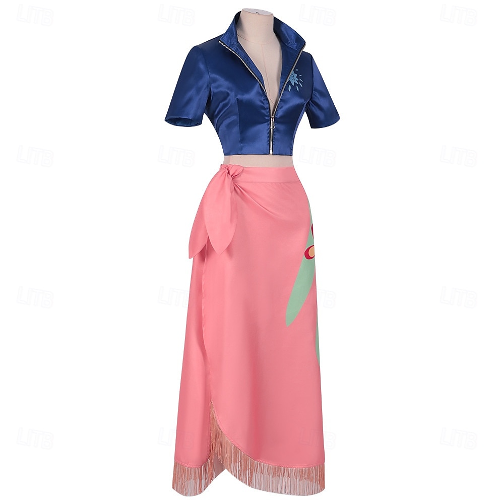 Avventuriero dell'oceano Pirata di Cappello di Paglia Anime Abiti Mascherata Abiti Cosplay Halloween Anime Expo Top Gonna Costume Per Per donna Adulti del 2026 a $66.99 –P5
