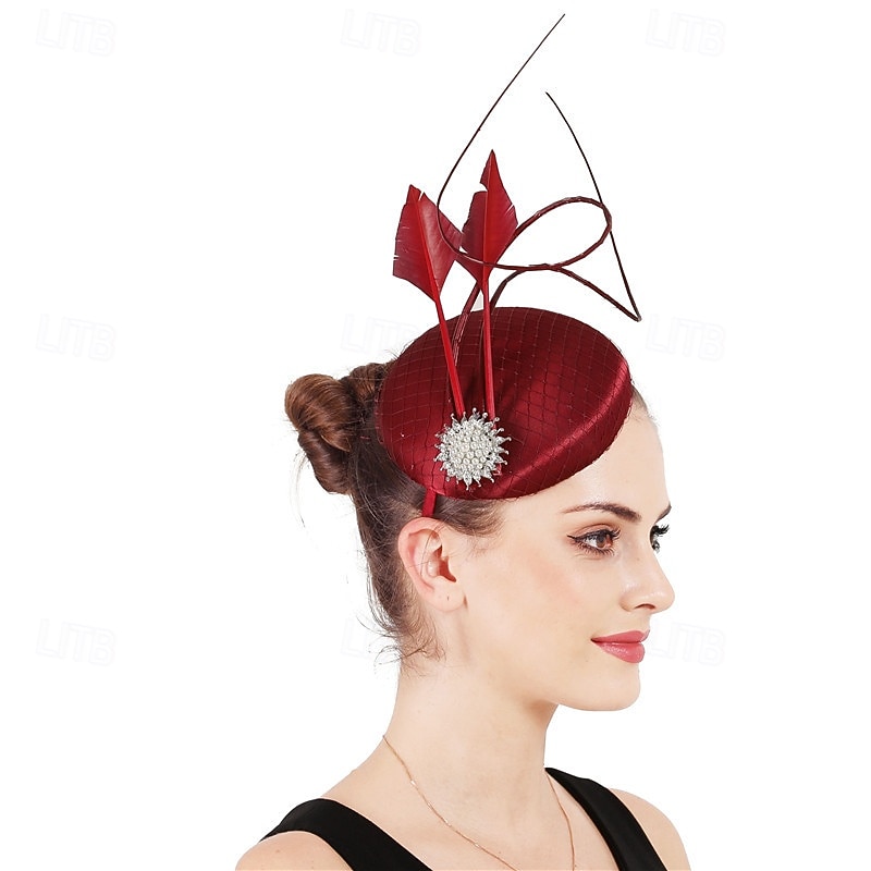 Fascinator Rete Matrimonio Compleanno Vintage Carino Retrò Con Piuma Tulle Copricapo Copricapo del 2026 a $28.99 –P5