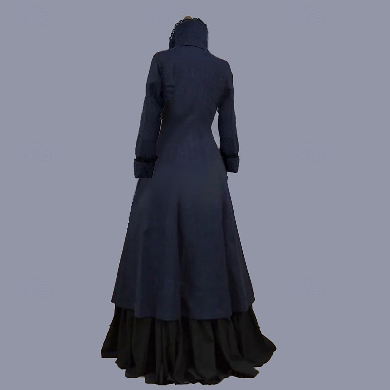 Rokokoo Viktoriaaninen Vintage mekko Tanssiaismekko Tanssiaispuku Maria Antonietta Naamiaispuku Naisten Naamiaiset Karnevaali Juhla Halloween Aikuisten Leninki 2026 - $175.99 –P4